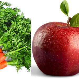Nước ép táo cà rốt chứa nhiều vitamin A, C, K tốt cho sức khoẻ cơ thể
