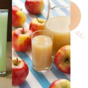 Nước ép táo ổi giàu vitamin C và chất chống oxi hoá giúp bảo vệ các tế bào, chăm sóc làn da khoẻ mạnh từ bên trong